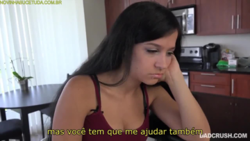 DadCrush – Annika Eve (Caroline Ray) Dando Para o Padrasto Para Não Ir Para o Internato!