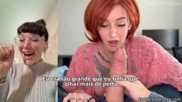 Flagrada olhando a ereção do filho enquanto conver-Cover